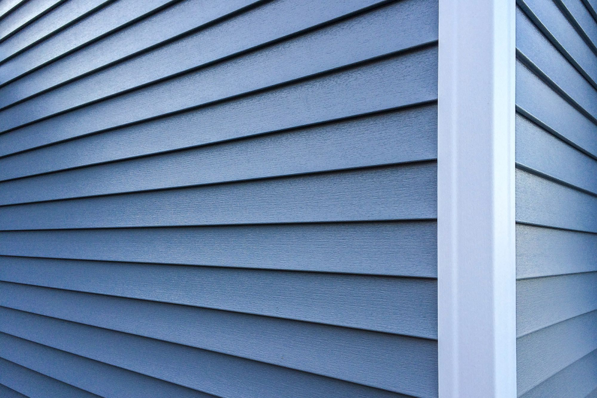 Siding installed on a home.